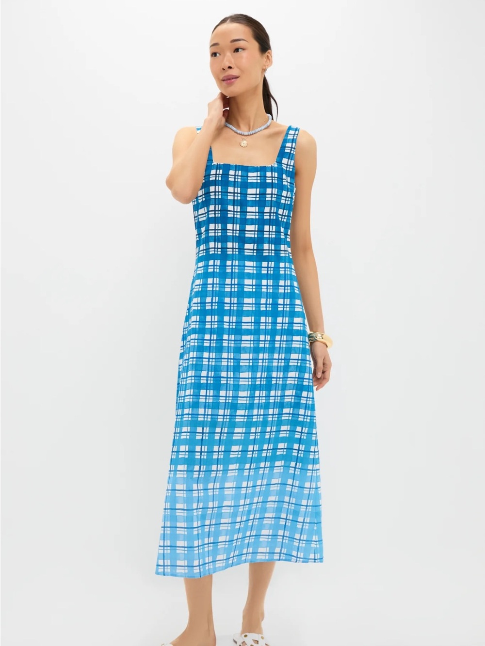 NWT ANNA CATE
Royal Plaid Minnie Midi Dress